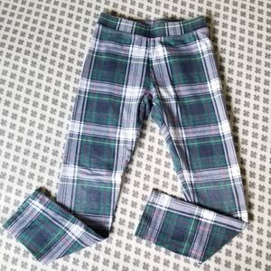 Crewcuts Cotton Plaid Leggings